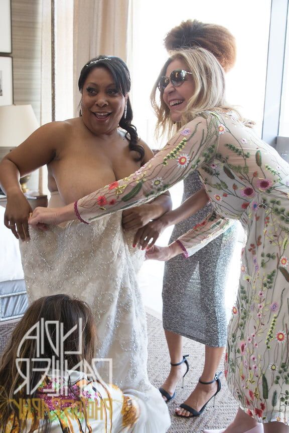Pre wedding she is getting ready