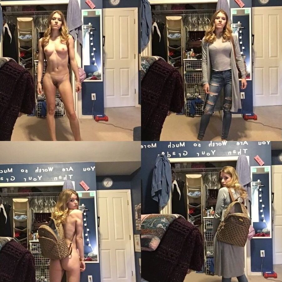 No smile college girl