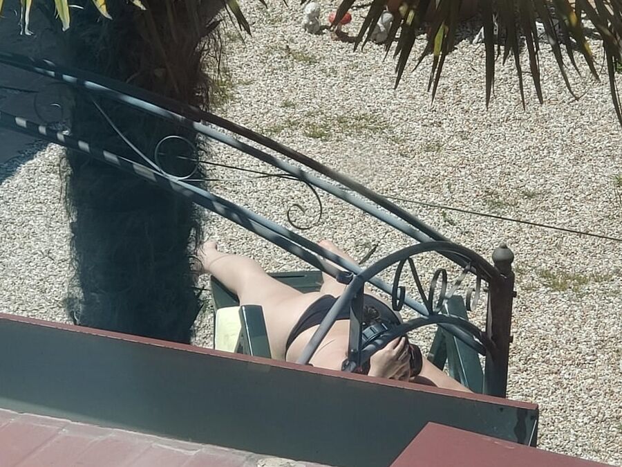 Empezando a tomar el sol
