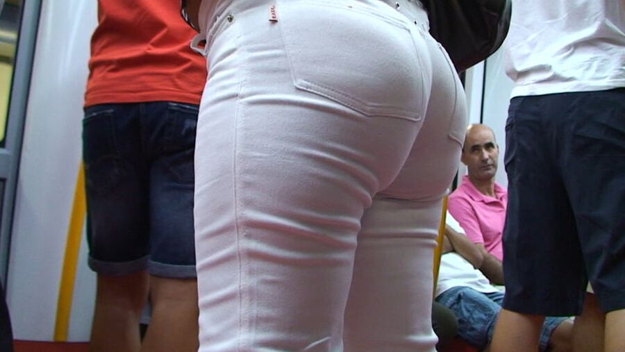 hungry mature ass in white pants