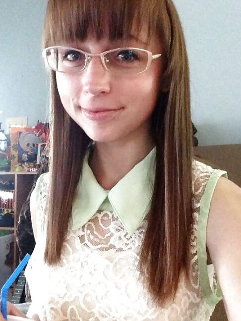 Nerdy Girl Samantha Shows Off Huge Tits