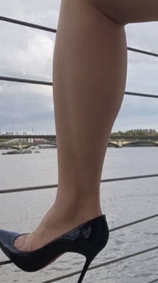 Wearing vintage stockings on V E Day for all our Heroes