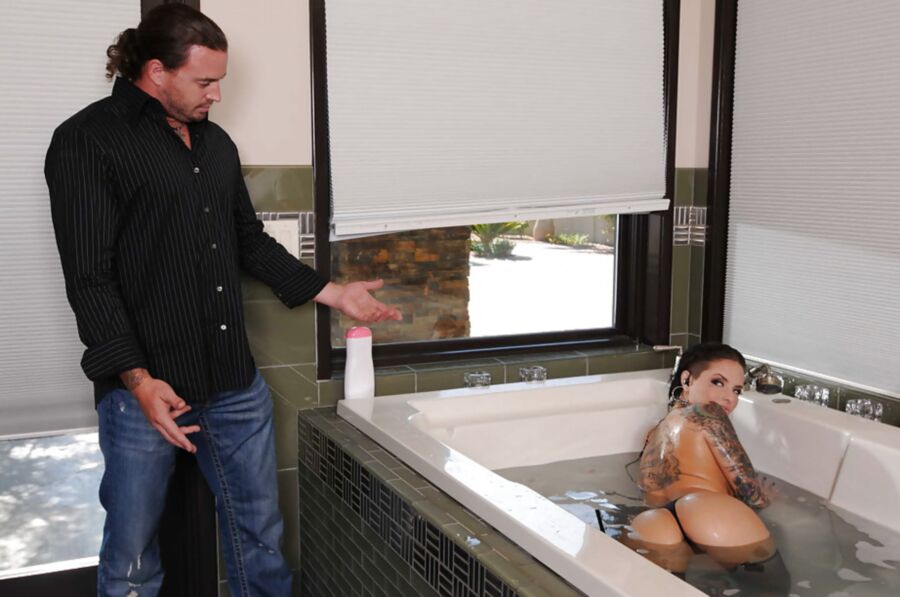 In the bath cabin