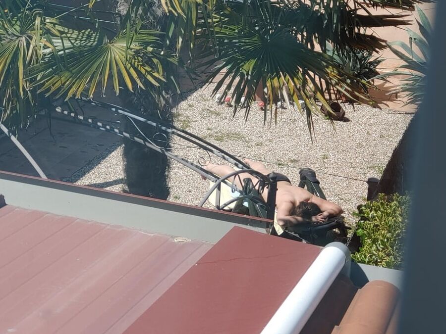 Empezando a tomar el sol