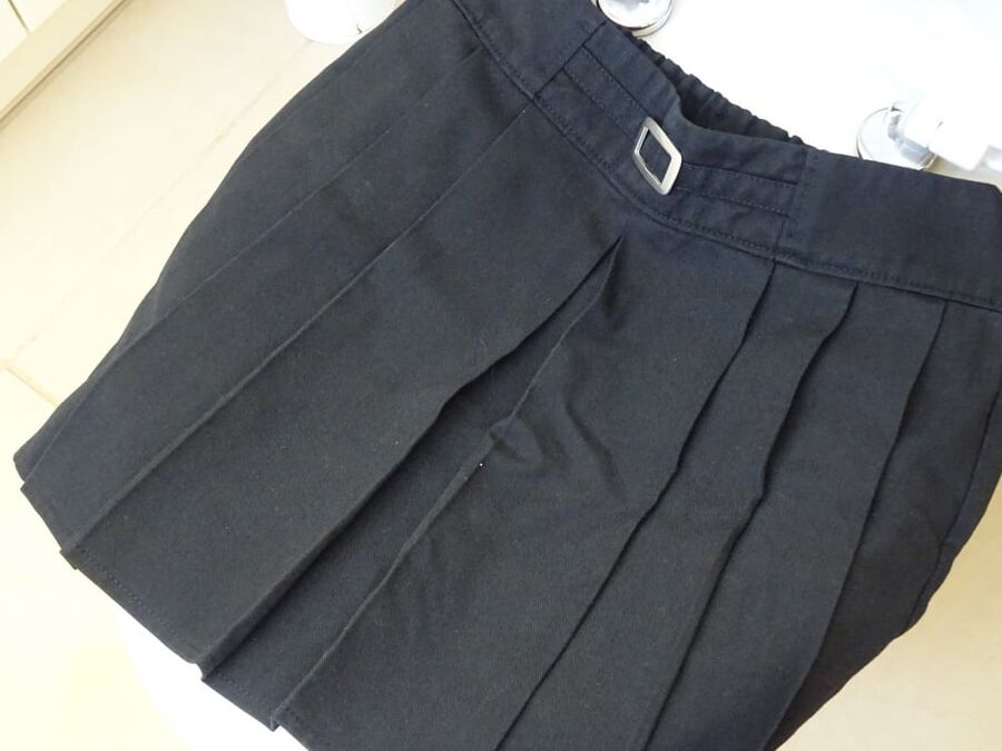 black skirt piss
