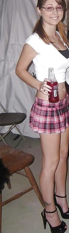 Nerdy Girl Samantha Shows Off Huge Tits