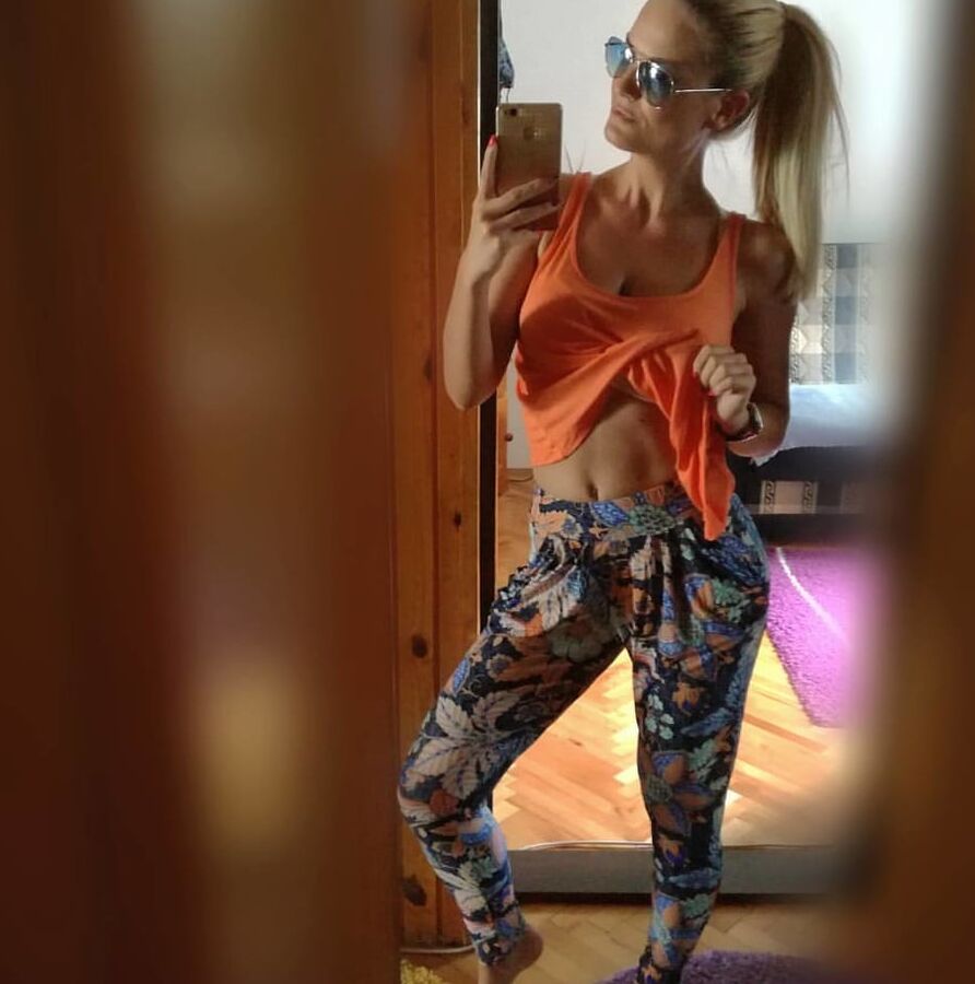 Serbian hot skinny whore blonde milf mom big tits Mila M.