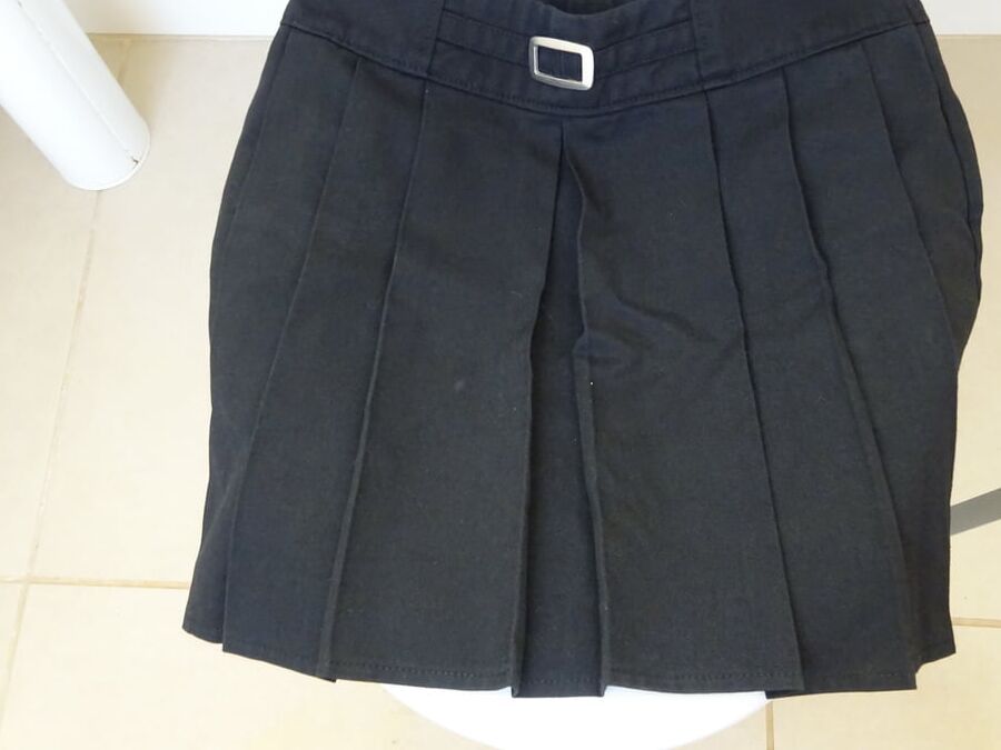 black skirt piss
