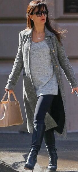 Female Celebrity Boots &amp; Leather - Hilaria Baldwin