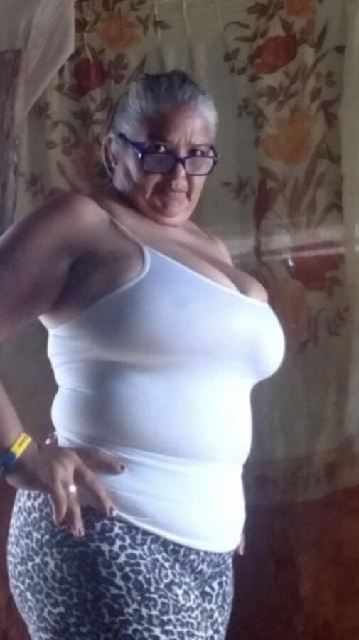 Clothed Granny - Big Boobs