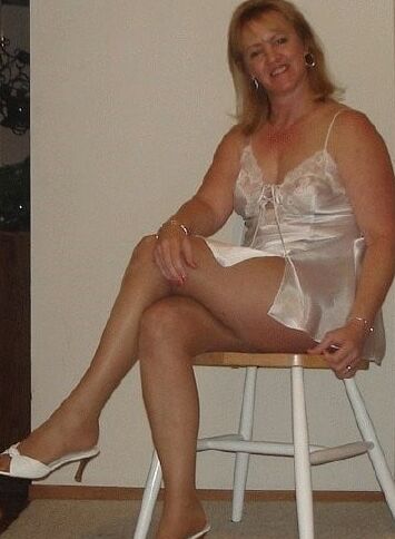matures in sexy white nighties