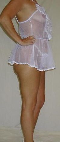 matures in sexy white nighties