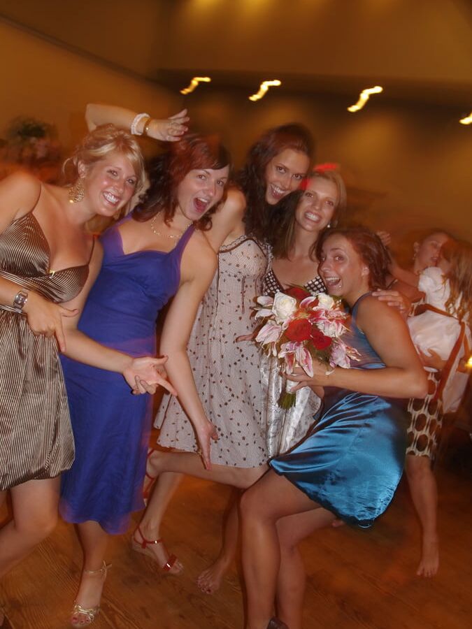 Sexy slim brunette bride Kimberly exposed for you to enjoy