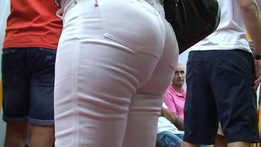 hungry mature ass in white pants
