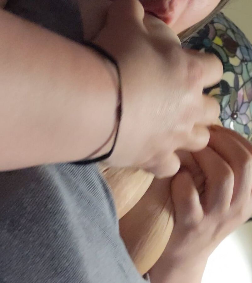 Bbw wife playing with big tits