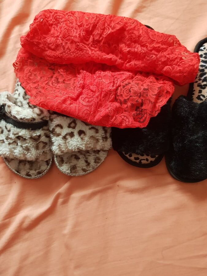 My sexy slippers and knickers