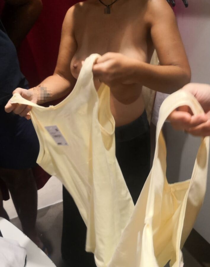 exhibitionist wife - dressing room