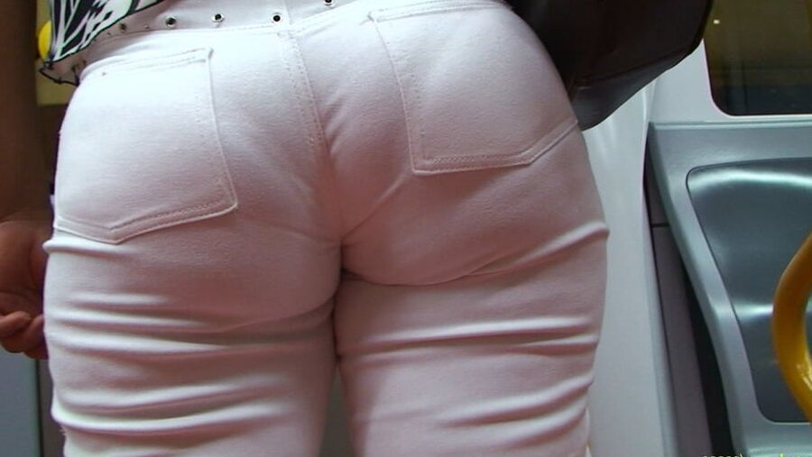 hungry mature ass in white pants