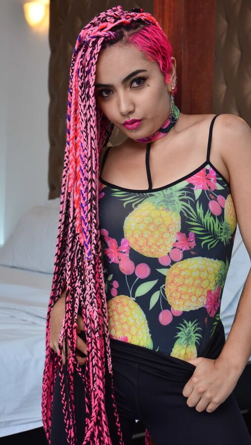 Evolet - Pink-Hair Latina Pounding