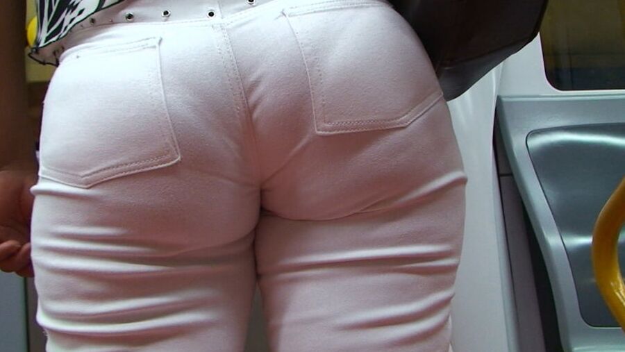 hungry mature ass in white pants