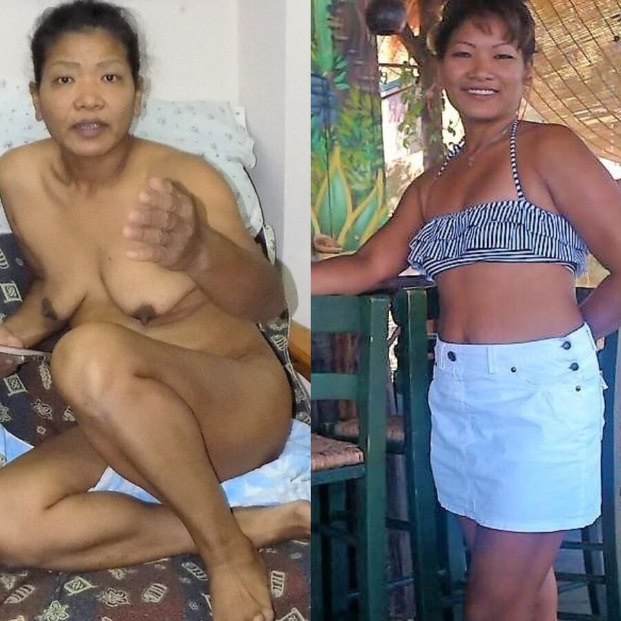 My wife dressed undressed
