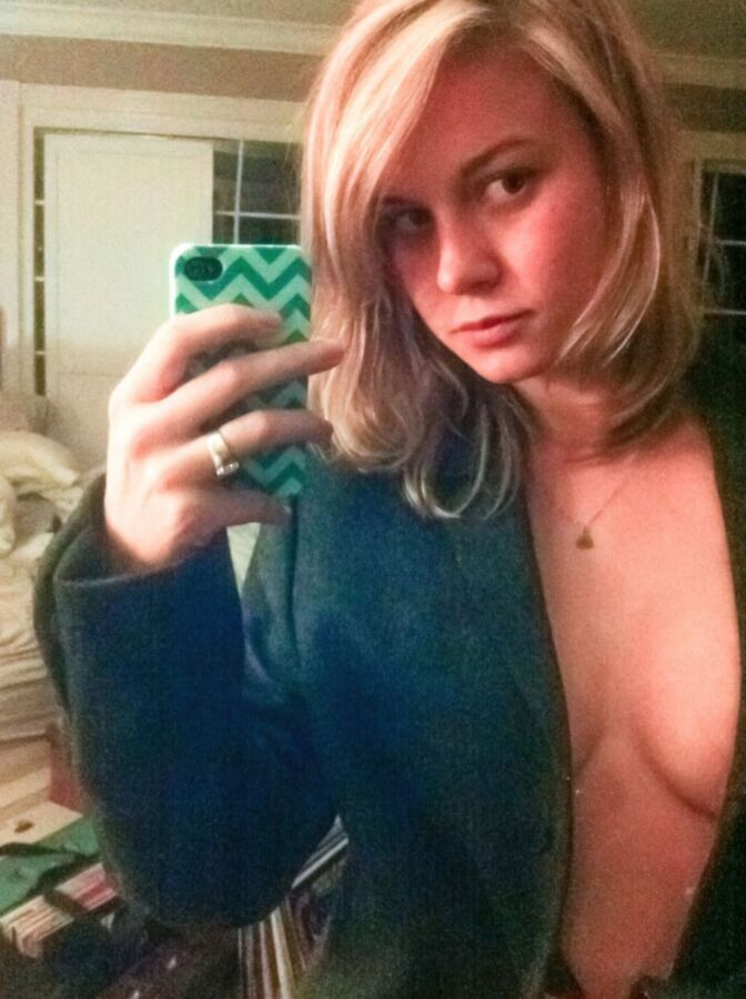 Brie Larson - Masked and Braless