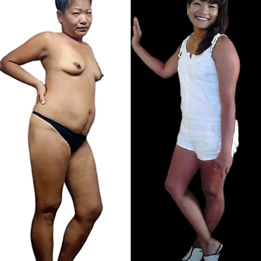 My wife dressed undressed