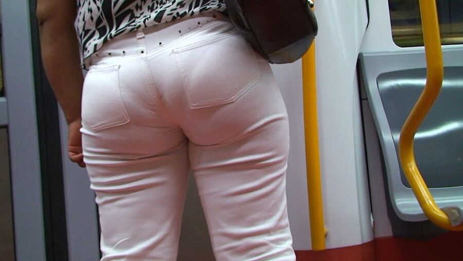 hungry mature ass in white pants