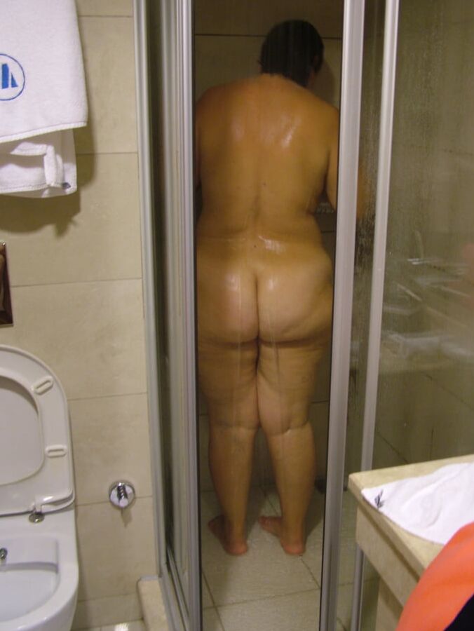 In the bath cabin
