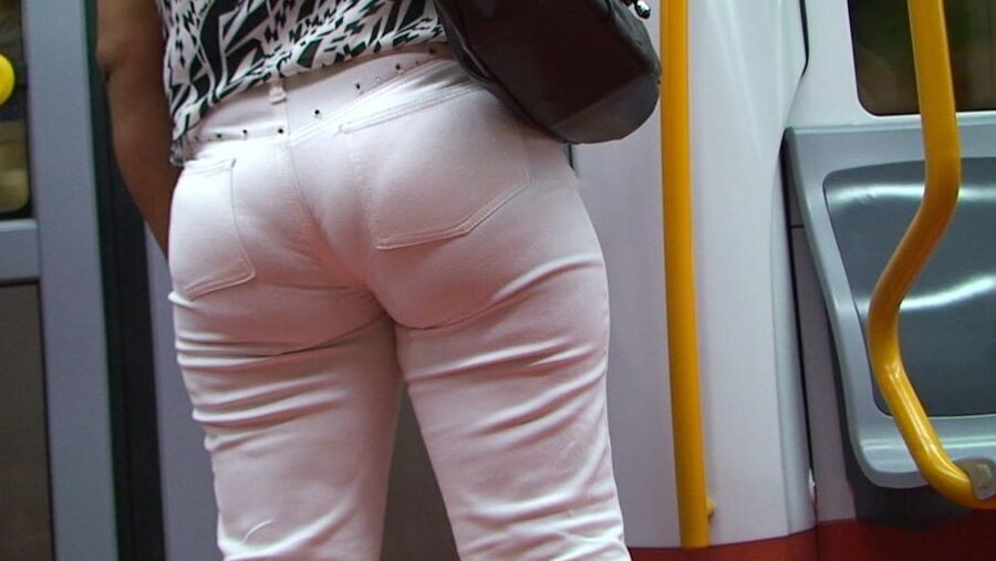 hungry mature ass in white pants