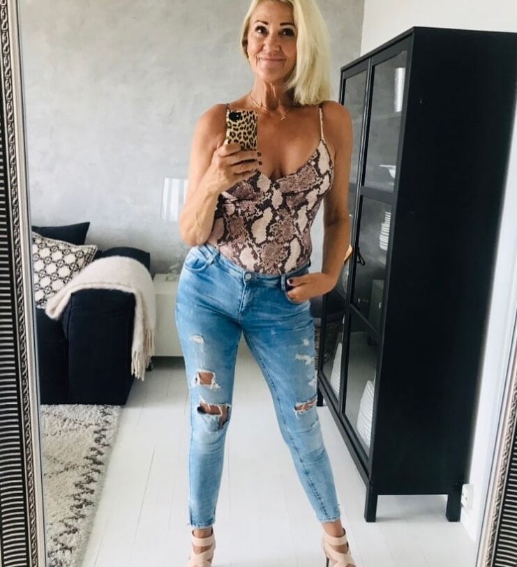 Hot mature Danish mom in casuals