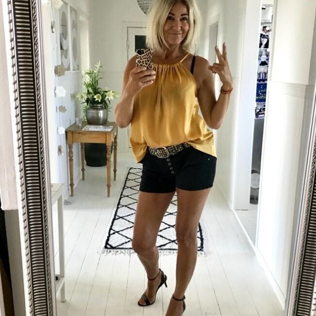 Hot mature Danish mom in casuals