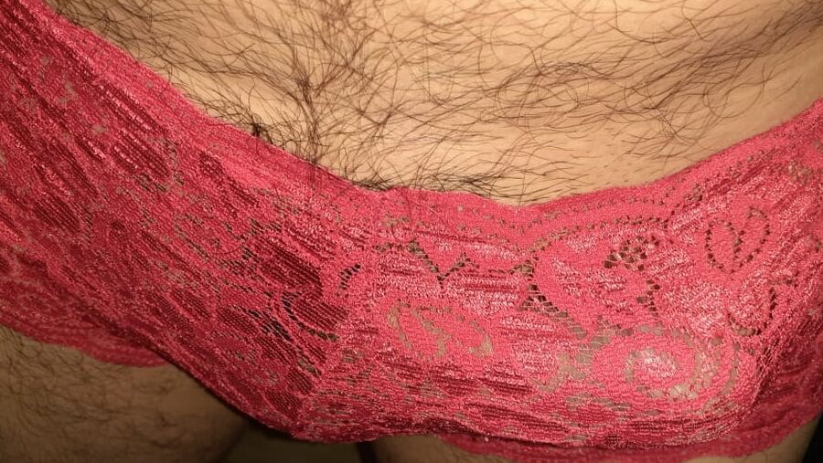 In my mature neighbor&;s red panties