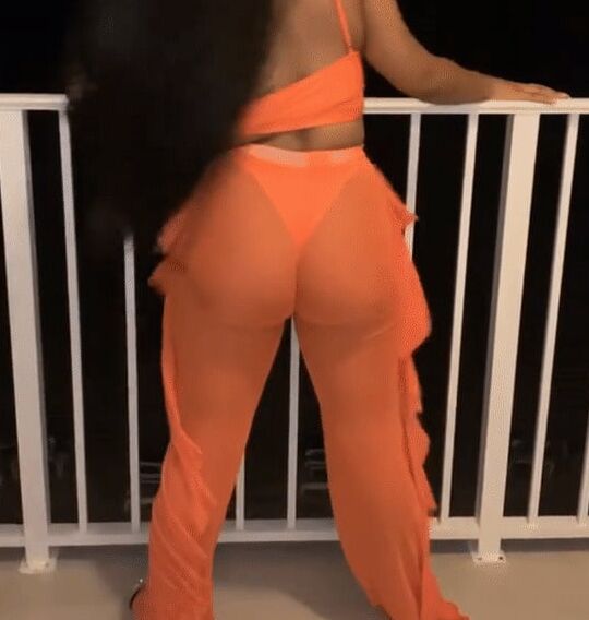 Orange Pants Orange Thong