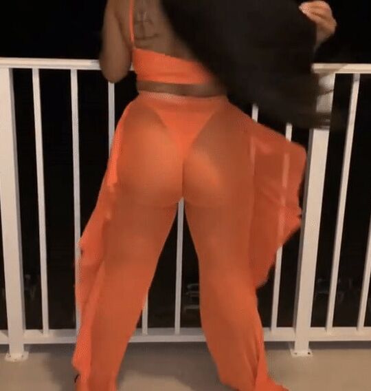 Orange Pants Orange Thong