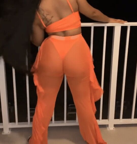 Orange Pants Orange Thong