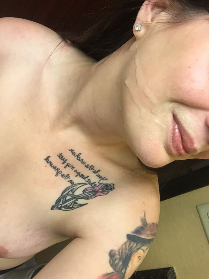 Tattooed emo cumslut girlfriend exposed