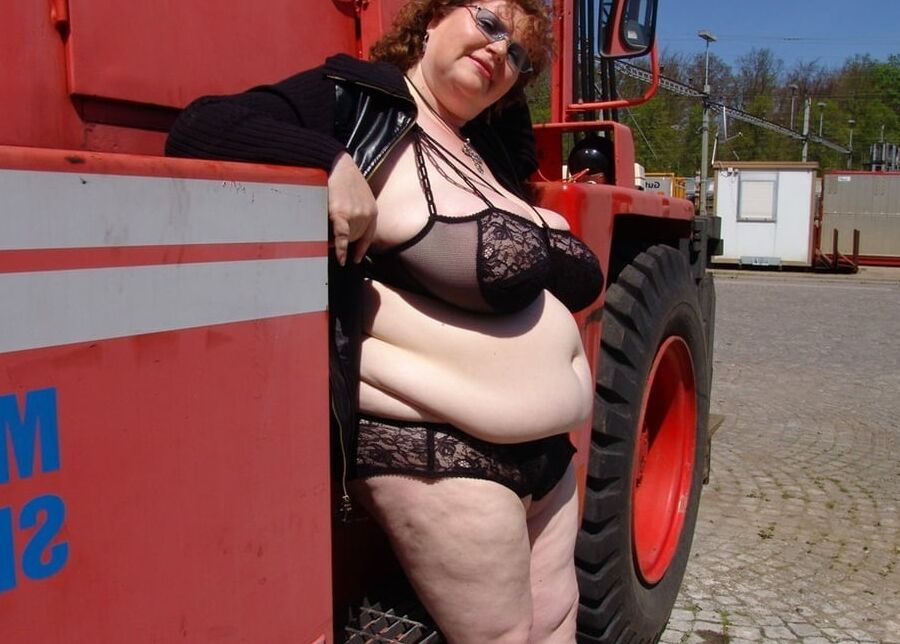 Huge Tits Gretl outdoors