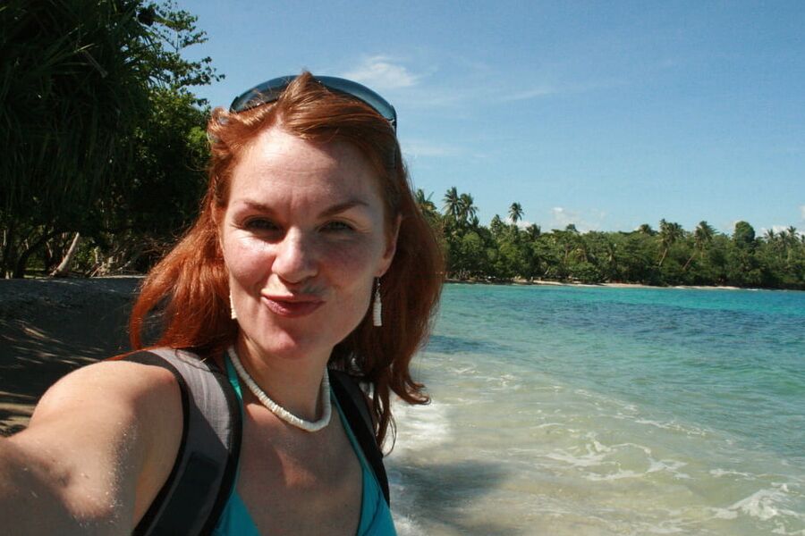 Redhead MILF on vacation
