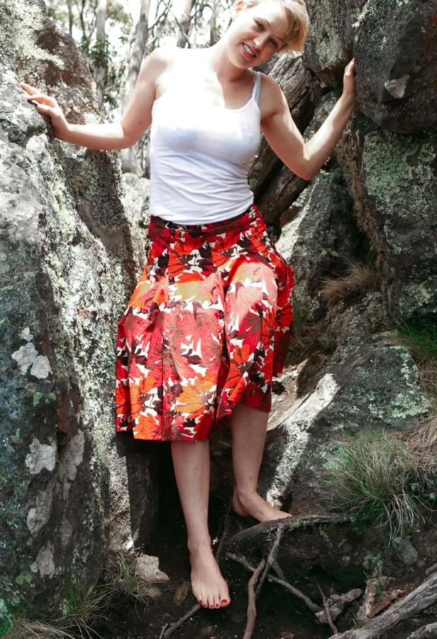 Naked on a rock