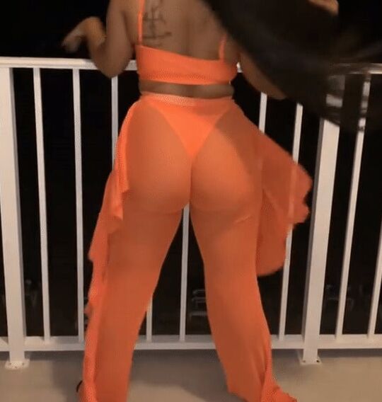 Orange Pants Orange Thong