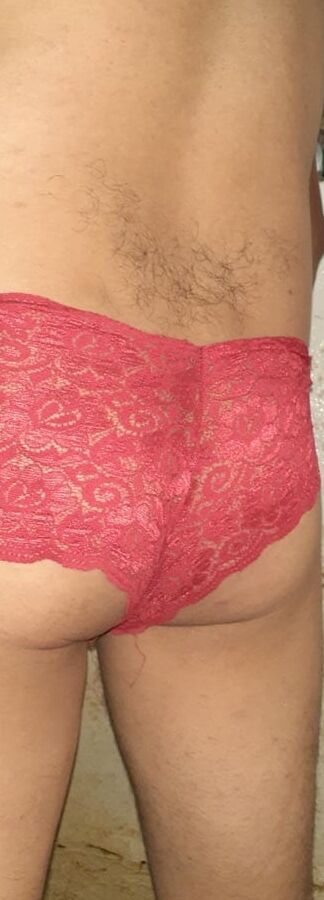 In my mature neighbor&;s red panties