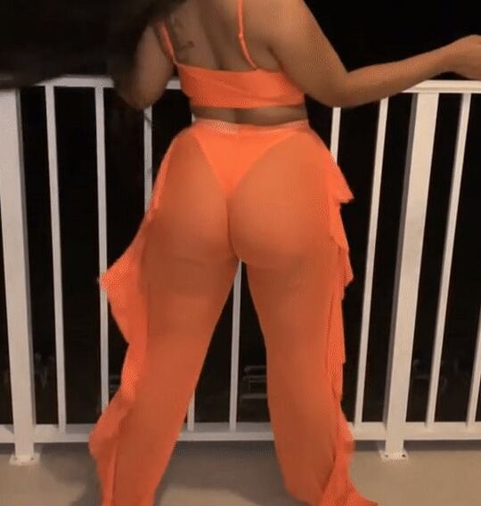 Orange Pants Orange Thong