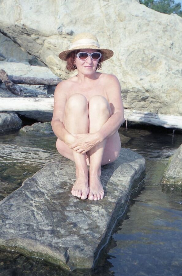 Naked on a rock