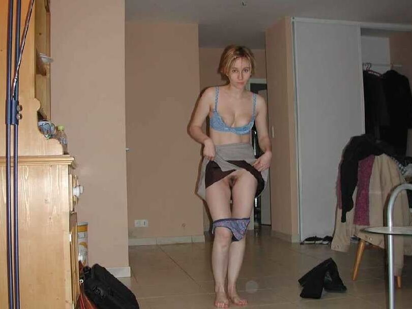 Women lifting skirts