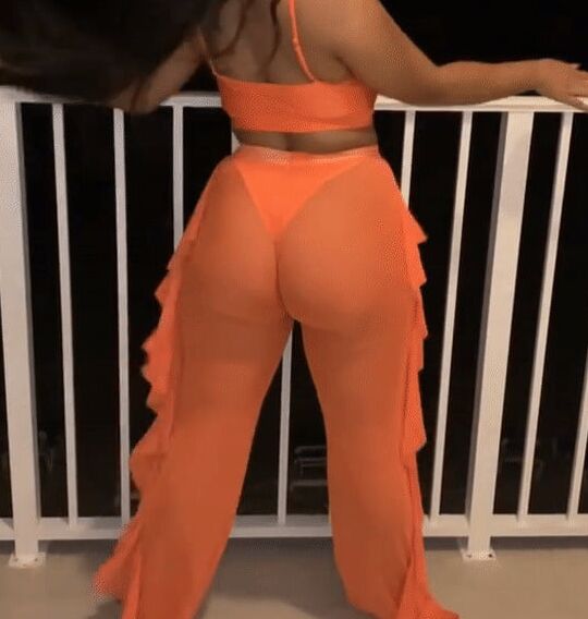 Orange Pants Orange Thong