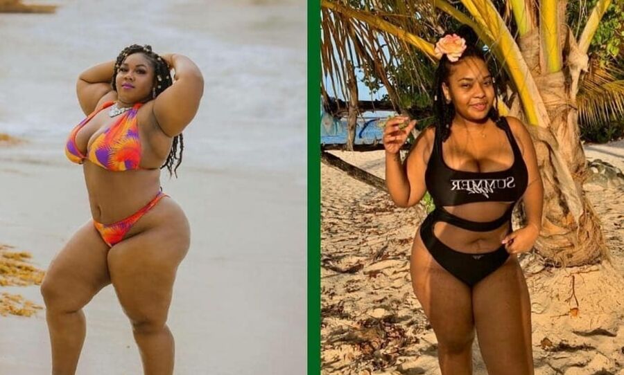 Chubby girls in swimwear