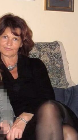 Mature and granny in black stockings