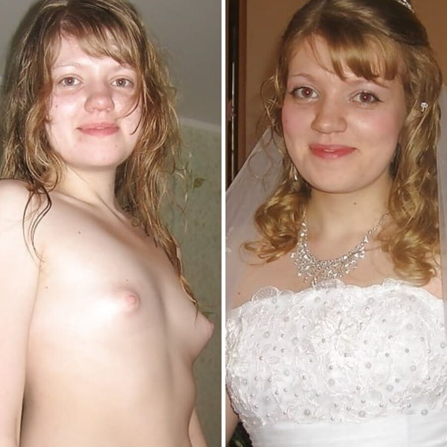 Brides dressed and undressed