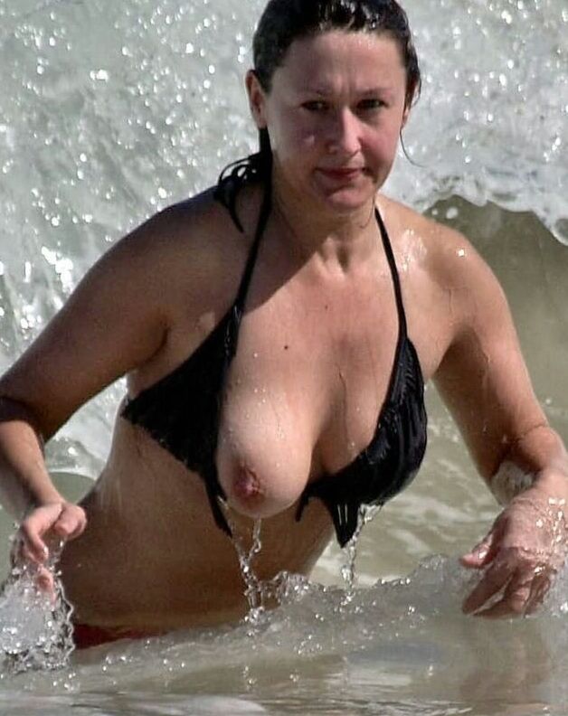 Mature ladies at the beach
